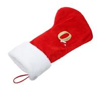 Alipis Chaussette de Noël Décorative Rouge avec Motif Lettre O Suspendu pour Décoration de Sapin Mur Porte et Cheminée Ambiance Festive pour Maison et Fête