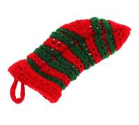 Alipis Chaussette de Noël Mini Laine Rouge et Verte pour Décoration de Fête à Bonbons Suspendu pour Noël Famille et Décorations Festives