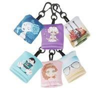 Alipis Chiffon de Nettoyage pour Lentilles 6pcs en Fibre, Compact et Réutilisable, pour Écrans D'ordinateur et Appareils Photo, Facile à Ranger Paquet à Dos