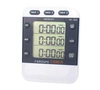 Alipis Chronomètre Sportif à Affichage 3 Lignes sans Pile Minuterie Cuisine Multifonction Compte à Rebours et Mémoire Léger et Portable pour Entraînement et Cuisson Durée Max 99