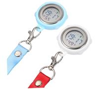 Alipis Chronomètres Numériques Portables Design Simple et Élégant Lot de 2 avec Écran Digital Grand Format et Bracelet Sangle à Boucle pour Médecins et Personnel