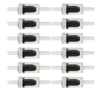 Alipis Clapets Anti-retour Couleur Noire pour Aquarium Lot de 12 en Abs Technologie Anti-retour Polyvalents et Solide Compatibles Pompe à Air et Réservoir de Poissons