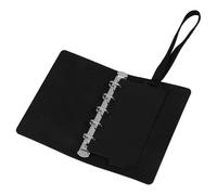 Alipis Classeur Petit Format Cuir PU pour Cahier à Anneaux Protège Cahier Portable pour Organisation de Budget Couverture Planner Personnel pour Travail Étude et Voyage