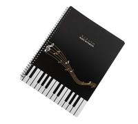Alipis Classeur Souple Transparent pour Partitions Musique Organisateur de Fichiers Plastique Résistant Dossier de Rangement Double Face pour Musiciens et Étudiants