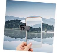 Alipis Clip Miroir pour Caméra de Téléphone Portable Accessoire Photo Compact avec Boîte de Rangement et Chiffon Antisalissure pour Portraits et Effets de Réflexion Couleur