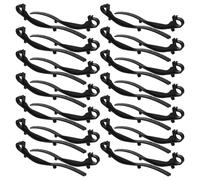 Alipis Clips de Fixation pour Gouttières en Plastique Noir Lot de 50 Crochets Anti-Colmatage pour Protège-Gouttières Fixation Sécurisée pour Grilles de Toiture Accessoires Polyvalents