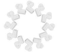 Alipis Clips de Fixation pour Moustiquaire 3/8 Pouce Blanc 24 Pièces Pinces Universelles Coupe-Vent en Plastique Résistant avec Vis Accessoires pour Panneau Anti-Tempête et Cadre de