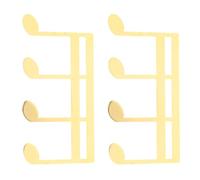 Alipis Clips de Partition en Métal Lot de 2 pour Pupitre de Piano et Clavier, Maintien Solide des Pages Finition Dorée, pour Concerts et Répétitions Musicales