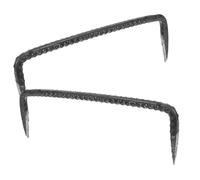 Alipis Clous De Fixation à Double Tige en Acier Galvanisé Travail Lot De 2 Clous Robustes Pointes Pointues Fixations Solide
