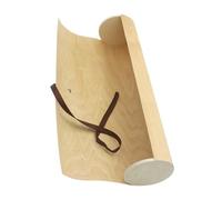 Alipis Coffret Cylindrique Boîte À Thé Ronde en Bois Placage Naturel Idéale pour Le Stockage du Thé Et du Vin