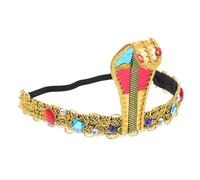 Alipis Coiffe Égyptienne pour Femme Serre-tête Tête de Serpent Accessoire de Costume Halloween