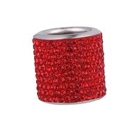 Alipis Collier Appui-tête pour Voiture Décoration De Moulure Intérieure Anneau De Tige De Siège Auto Rouge