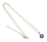 Alipis Collier pour Éviter la Malchance Œil Turc Bleu Chaîne Réglable Pendentif en Alliage pour Décorer Intérieur ou Voiture