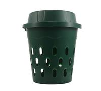 Alipis Composteur Solution de Compostage Extérieur en Plastique Vert Organique pour Déchets Cuisine et Jardin pour Parterres de Jardin