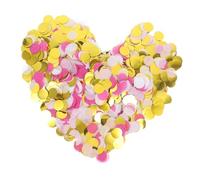 Alipis Confettis Ronds Papier Métallique pour Décoration de Table pour Mariages Anniversaires Événements Festifs Environ