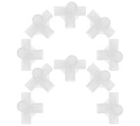 Alipis Connecteurs en T pour Tringle de Placard 50 Pièces 16 MM en Plastique Accessoires de Meuble pour Dressing Modulable Jonction Robuste pour Optimisation Rangement Vêtements et