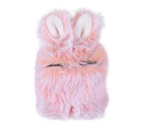 Alipis Coque de Protection Peluche pour Écouteurs sans Fil Étui Doux et Léger avec Oreilles de Lapin Housse Compatible pour Protection Complète et Décoration Charmante