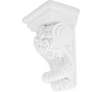 Alipis Corbeau Décoratif Européen en PU Blanc 10 Cm, Console Sculptée pour Plafond et Décoration Intérieure, Support Léger Sculpté Style Romain pour Aménagement Mural et Rénovation