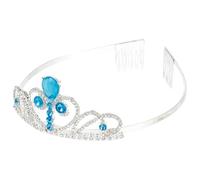 Alipis Couronne Garçon Fille Élégante Forme de Diadème Cristal Bleu Accessoire Cheveux Fille Garçon pour Anniversaire Fête Photographie