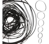 Alipis Courroies Plates en Caoutchouc pour Magnétophone à Cassettes et Lecteurs de Musique Portables 50 Courroies 3 MM pour Maintenance et Réparation d'Enregistreurs