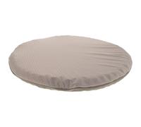Alipis Coussin de Siège Auto Rond en Latex 41 X 3,5 Cm Antidérapant Housse Grise, Coussin Ergonomique Respirant pour Voiture, Bureau et Dortoir, Galette de Chaise Multifonctionnelle,