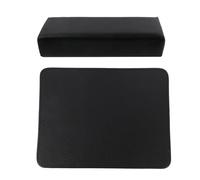 Alipis Coussin Manucure Repose Main 2pcs en Cuir Pu Noir Lavable et Facile à Transporter pour Salons de Beauté et Nail Art
