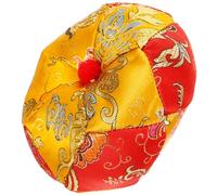 Alipis Coussin pour Bol Chantant Tibétain 9 Cm Cousu Main en Tissu Brodé Traditionnel Bouddhiste Doux et Résistant, Tapis de Bol Sonore de Bouddha, Accessoire de Contemplation Portable