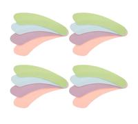 Alipis Coussinet de siège de toilette adhésif 8 paires en tissu réutilisable pour salle de bain, compatible avec la plupart des sièges standard, usage confortable en hiver