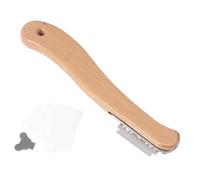 Alipis Couteau à Pain 304 Acier Inoxydable Manche Bois Ergonomique Trancheur Artisan Pâtissier Avec 5 Lames Remplaçables Pour Découpe Précise De Pain Et Pâtisserie