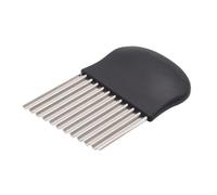 Alipis Couteau Ondulé Acier Inoxydable pour Trancher Pommes de Terre et Oignons Outil de Cuisine Pratique et Facile à Nettoyer Adapté Maison et Aux Commerces