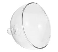 Alipis Couvercle De De Gâteau en Verre De Cloche en Verre Transparent Rond De 13 Cm Mini Couvercle De Fruits Alimentaires De Plateau D'affichage De Dessert pour La