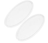 Alipis Couvercle de Lampe Transparent pour Hotte Aspirante Accessoire de Remplacement pour Hotte Cuisine Paire de Cache-Lumière Léger et Facile à Nettoyer Compatible Améliore L’Éclairage