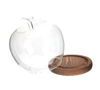 Alipis Couvercle en Verre pour Poupée en Verre Simple Et Préservé Petit Bac De Rangement avec Couvercle pour Bijoux