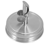 Alipis Couvercle Verseur De Bocal 70mm En Acier Inoxydable 304 Fonction Automatique Accessoire Pratique Pour Huiles Et Vinaigres Cuisine Condiments
