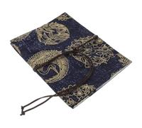 Alipis Couverture de Livre en Tissu A5 Réglable Motif Totem Vintage Protège-Livre Décoratif et Pratique Pochette de Protection Légère pour Manuels et Carnets