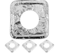 Alipis Couvre Brûleur Gaz Aluminium Jetable Lot de 10 Carrés 8,65 Pouces Protection Solide Huile pour Cuisinière à Gaz Usage Culinaire