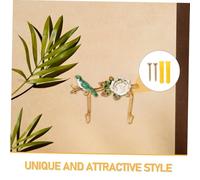 Alipis Creative Metal Wall Decor Hook Vintage Bird Branch Double Prong Coat And Hat Hanger Space Saving Wall Mounted Rack For Entryway Bedroom Bathroom