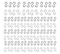 Alipis Crochets en S en Acier Inoxydable Mini 200 Pcs pour Suspendre Décorations Bijoux Plantes Supports Multifonctions Résistants à L’Humidité