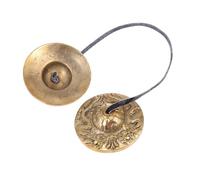 Alipis Cymbale Bell Tibétaine Cuivre Pur pour Méditation et Yoga Instrument de Percussion Léger et Compact Sons Harmoniques pour Énergie Positive et Relaxation
