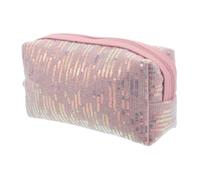 Alipis de Rangement pour Voiture de Voiture Trousse de Maquillage Kawaii Petite Pochette de Maquillage cosmétique contenants Format Voyage de Maquillage Polyester Rose