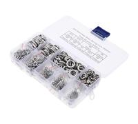 Alipis de Rondelles à Ressort Résistantes à L'usure Assortiment de 600 Pièces en Acier Inoxydable Entretoises Simples et Plates, Kit Complet pour Charges Alternées pour Réparation