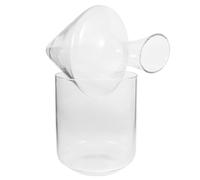 Alipis Décanteur Oblique Verre Transparent avec Seau à Glaçons Carafe à Vin pour Maison et Bar Améliore la Saveur Du Vin Cadeau pour Fêtes et Décoration Élégante