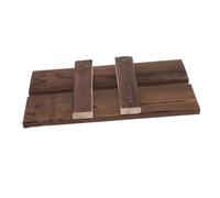 Alipis Décoration Daquarium 4 Pièces Planche en Bois Vintage pour Aquarium Fontaine Pot en Céramique Décoration