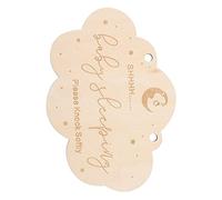 Alipis Décoration De Porte Dentrée Panneau De Sommeil pour Bébé Suspension Murale en Bois Fournitures De Chambre Denfant Décoration De Chambre De Bébé Fille
