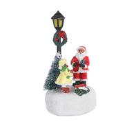 Alipis Décoration Lumineuse Lampadaire LED Père Noël Ornement Lumineux Sapin De Noël Centre De Table Fête Décorations Intérieures