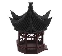 Alipis Décoration Miniature De Kiosque Kit De Construction De Jardin Ornement De Paysage Miniature Décoration De Cour Figurine De Bonsaï Accessoire Décoratif pour Aquarium