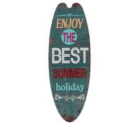 Alipis Décoration Murale Planche de Surf en Bois Vert pour Maison
