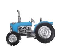 Alipis Décoration Murale Tracteur en Fer Bleu 3d pour Intérieur et Extérieur, Ornement Artisanal Robuste, Applique Murale Décorative pour Jardin, Patio et Balcon, Panneau Design