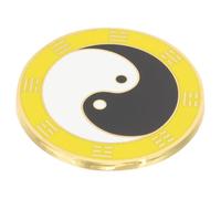 Alipis Décoration Murale Vintage Cuivre Tai Chi Noir et Blanc Ornement Exorcisme Feng Shui pour Maison Suspension Élégante et Symbolique
