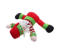 Alipis Décoration Sapin de Noël Peluche avec Père Noël Étreignant Ornement Sapin Original Tissu Doux et Solide pour Décoration Maison et Attache Rideaux Festive